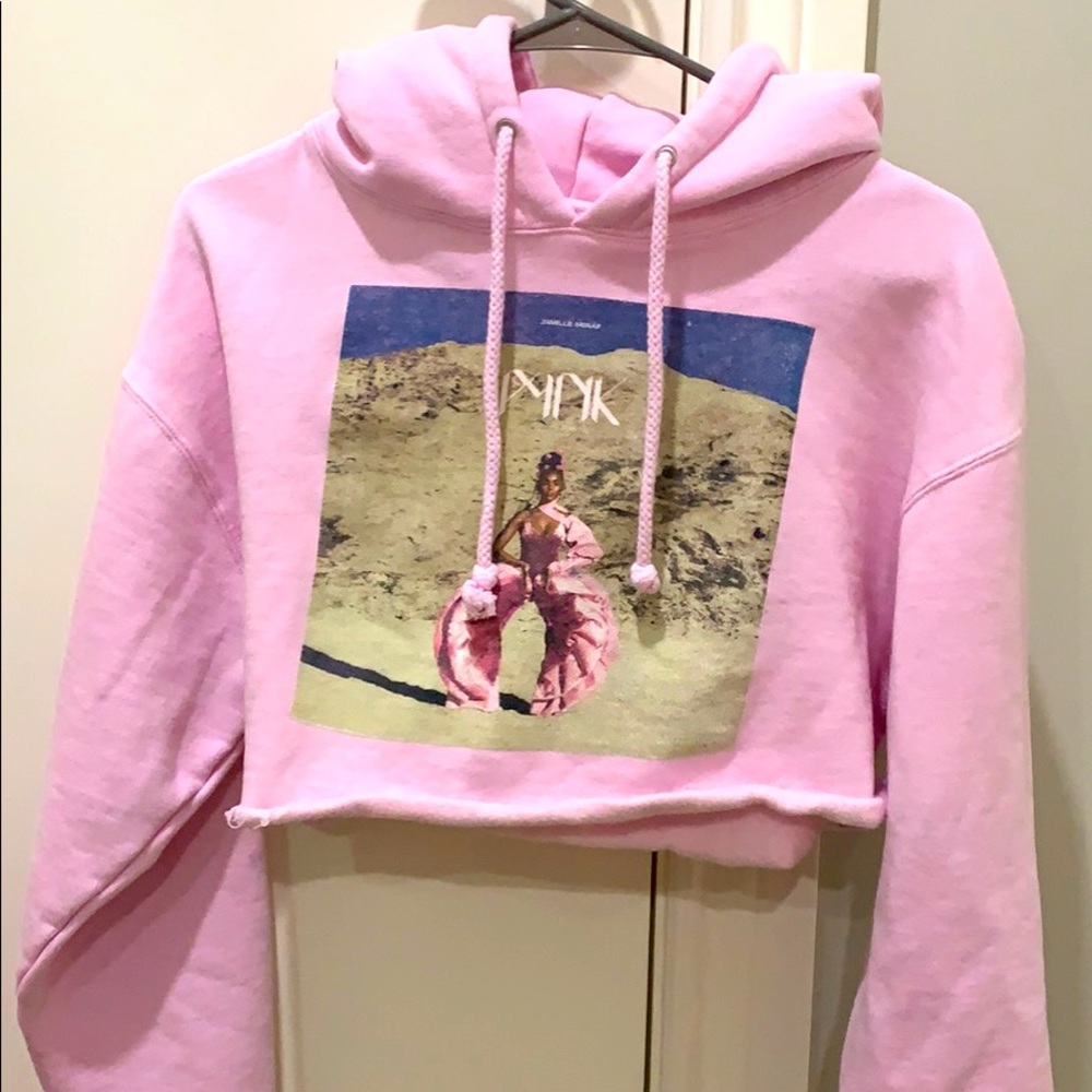 Janelle Monae limited edition cropped hoodie
